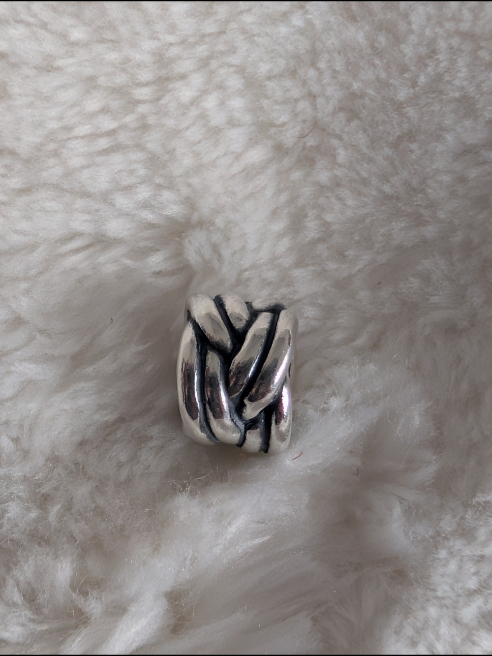 Pandora Silver Braided Charm Spacer